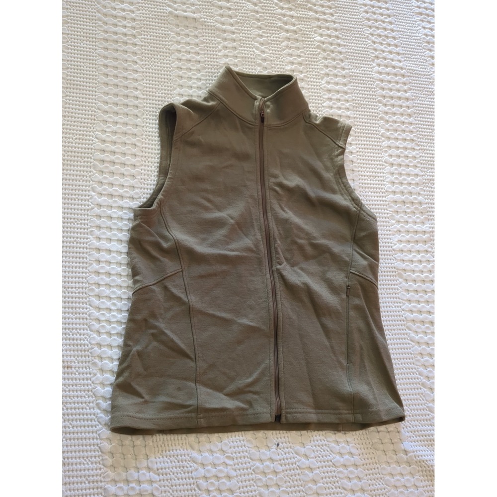 Ibex Wool Vest Women's Sz Medium Fits Small Full Zip Lightweight Pocket
